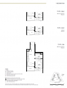 lentor hills residences 1 bedroom floor plan
