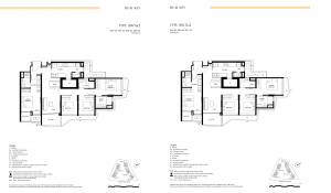 lentor hills residences condo 4 bedroom dual key floor plan